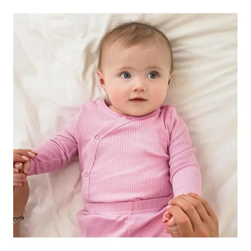 Burt's Bees Baby Baby Onesies & Bodysuits*Burts Bees - Baby Girl Wrap Front Bodysuit Set, Crocus