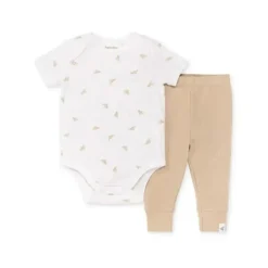 Burt's Bees Baby Clothing Gift Set|Baby Sets*Burts Bees - Baby Golden Bee Bodysuit & Ribbed Pant Set, Cloud