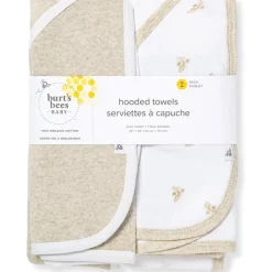 Burt's Bees Baby Baby Bath Towels*Burt's Bees - Baby Hooded Towels, Absorbent Knit Terry, Oatmel