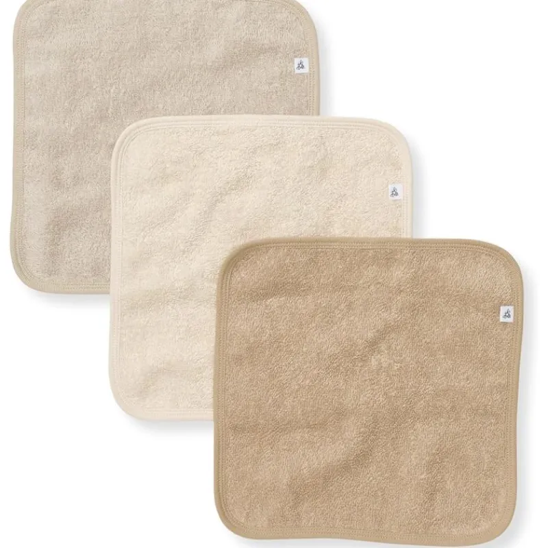 Burt's Bees Baby Baby Washcloths*Burt's Bees - Baby Infant Washcloths, 100% Organic Cotton, Knit Terry, 3Pk, Oat