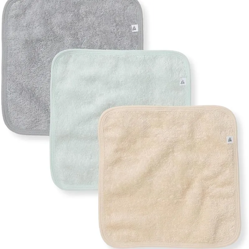 Burt's Bees Baby Baby Washcloths*Burt's Bees - Baby Infant Washcloths, 100% Organic Cotton, Knit Terry, 3Pk, Quarry