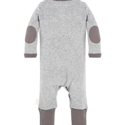 Burt's Bees Baby Baby One-Pieces|Preemie Clothing*Burts Bees - Baby Neutral Henley Coverall, Heather Grey, Preemie