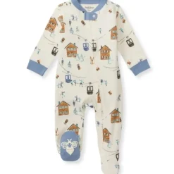 Burt's Bees Baby Baby Sleepwear*Burts Bees - Baby Out In The Alps Sleep & Play, Eggshel