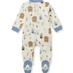 Burt's Bees Baby Baby Sleepwear*Burts Bees - Baby Out In The Alps Sleep & Play, Eggshel