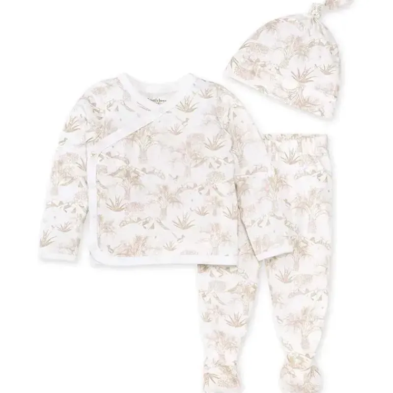 Burt's Bees Baby Clothing Gift Set|Take Me Home Outfits*Burts Bees - Baby Palm Desert Toile Take Me Home Set, Cloud