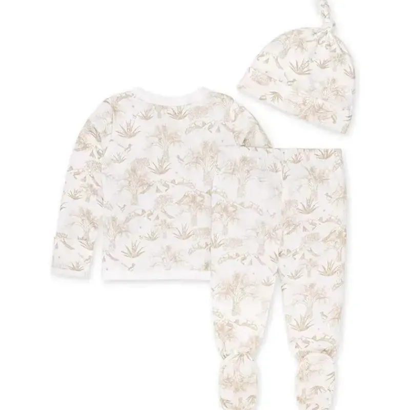 Burt's Bees Baby Clothing Gift Set|Take Me Home Outfits*Burts Bees - Baby Palm Desert Toile Take Me Home Set, Cloud