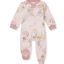 Burt's Bees Baby Baby Sleepwear*Burts Bees - Baby Parachute Pals Sleep & Play, Chalky Pink