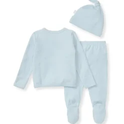Burt's Bees Baby Take Me Home Outfits*Burts Bees - Baby Raised Terry Bee Take Me Home Set, Ocean