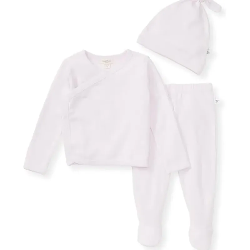 Burt's Bees Baby Take Me Home Outfits*Burts Bees - Baby Raised Terry Bee Take Me Home Set, Sweet Lavender