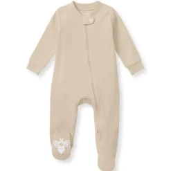 Burt's Bees Baby Baby Sleepwear*Burts Bees - Baby Unisex Solid Rib Sleep & Play, Hummus