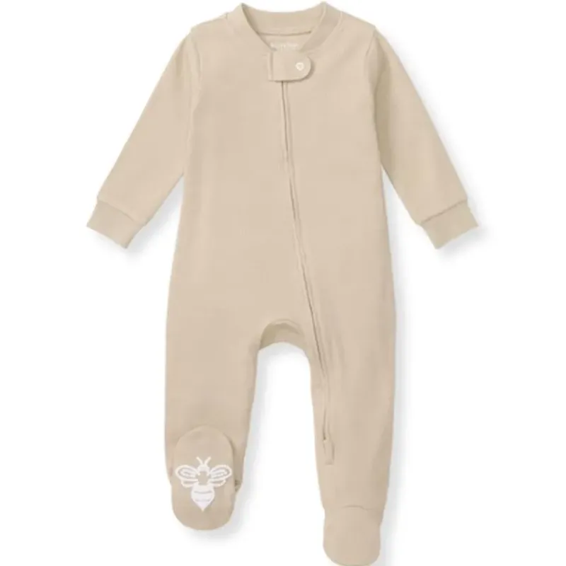 Burt's Bees Baby Baby Sleepwear*Burts Bees - Baby Unisex Solid Rib Sleep & Play, Hummus