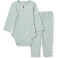 Burt's Bees Baby Baby Onesies & Bodysuits*Burts Bees - Baby Unisex Thermal Bodysuit & Pant Set, Cloudy