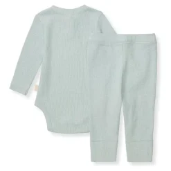 Burt's Bees Baby Baby Onesies & Bodysuits*Burts Bees - Baby Unisex Thermal Bodysuit & Pant Set, Cloudy