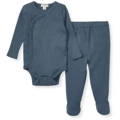 Burt's Bees Baby Baby Onesies & Bodysuits*Burts Bees - Baby Unisex Wrap Front Bodysuit Set, Underwater