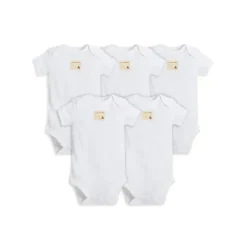 Burt's Bees Baby Baby Onesies & Bodysuits*Burt's Bees - Essential Bodysuit 5 Pack, Cloud