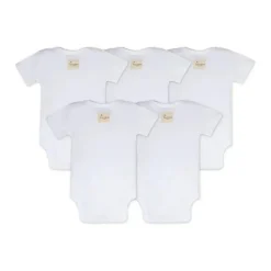 Burt's Bees Baby Baby Onesies & Bodysuits*Burt's Bees - Essential Bodysuit 5 Pack, Cloud