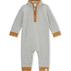 Burt's Bees Baby Baby One-Pieces*Burts Bees - French Terry Collard Jumpsuit, Heather Grey