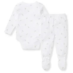 Burt's Bees Baby Baby Sleepwear*Burts Bees - Micro Golden Bee Bodysuit Set, Fossil