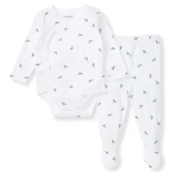 Burt's Bees Baby Baby Sleepwear*Burts Bees - Micro Golden Bee Bodysuit Set, Underwater
