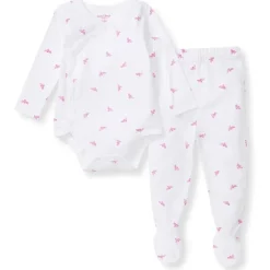 Burt's Bees Baby Baby Sleepwear*Burts Bees - Micro Golden Bee Bodysuit Set, Crocus
