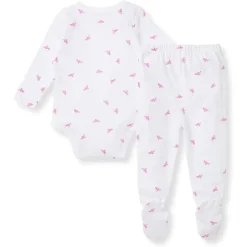Burt's Bees Baby Baby Sleepwear*Burts Bees - Micro Golden Bee Bodysuit Set, Crocus