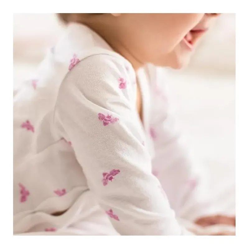Burt's Bees Baby Baby Sleepwear*Burts Bees - Micro Golden Bee Bodysuit Set, Crocus