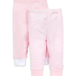 Burt's Bees Baby Baby Shorts, Jeans & Pants*Burts Bees - 2Pk Baby Knit Jogger Pants, Stripe Blossom