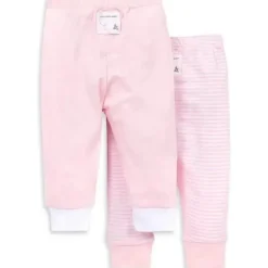 Burt's Bees Baby Baby Shorts, Jeans & Pants*Burts Bees - 2Pk Baby Knit Jogger Pants, Stripe Blossom