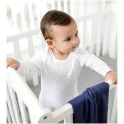 Burt's Bees Baby Clothing Gift Set|Baby Sleepwear*Burts Bees - 2Pk Coveralls & Knot Top Hats, Heather Grey