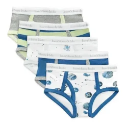 Burt's Bees Baby Clothing Gift Set|Baby Underwear*Burts Bees - 5Pk Little Planets & Space Shuttles Underwear