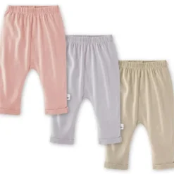 Burt's Bees Baby Baby Shorts, Jeans & Pants*Burts Bees - 3Pk Organic Cotton Baby Harem Pants, Pink Sand