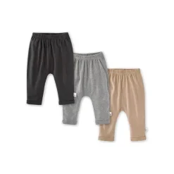 Burt's Bees Baby Baby Shorts, Jeans & Pants*Burts Bees - 3Pk Organic Cotton Baby Harem Pants, Ash