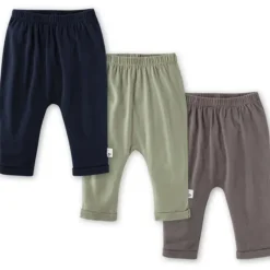 Burt's Bees Baby Baby Shorts, Jeans & Pants*Burts Bees - 3Pk Organic Cotton Baby Harem Pants, Midnight