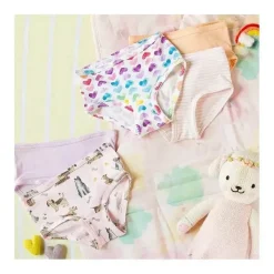 Burt's Bees Baby Clothing Gift Set|Baby Underwear*Burts Bees - 5Pk Puppy Party & Rainbow Hearts Underwear, Puppy Party