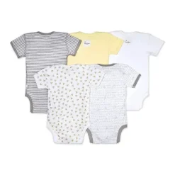 Burt's Bees Baby Clothing Gift Set|Baby Onesies & Bodysuits*Burts Bees - 5Pk Short Sleeve Bodysuits, Sunshine