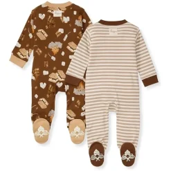 Burt's Bees Baby Baby Sleepwear*Burts Bees - 2Pk S'mores Please Sleep & Play, Hunter
