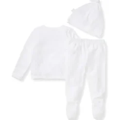 Burt's Bees Baby Take Me Home Outfits|Baby Sleepwear*Burts Bees - Raised Terry Bee Take Me Home Set, Cloud