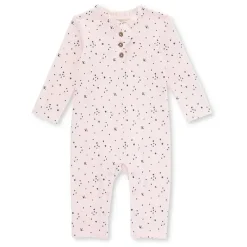 Burt's Bees Baby Baby Sleepwear*Burts Bees - Ribbed Ditsy Petal Jumpsuit, Dawn