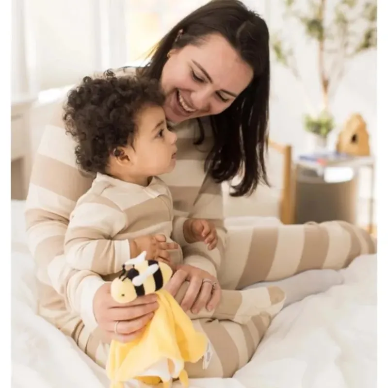 Burt's Bees Baby Baby Sleepwear*Burts Bees - Rugby Stripe Sleep & Play, Oat