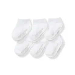 Burt's Bees Baby Baby Gloves & Socks*Burts Bees - Set Of 6 Solid Ankle Socks, Cloud