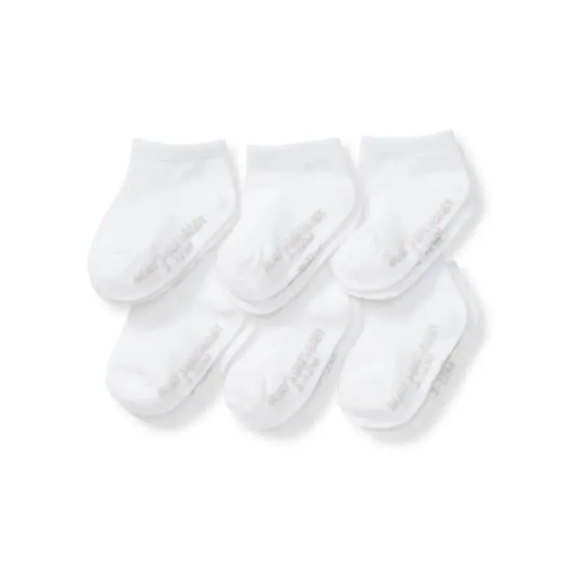Burt's Bees Baby Baby Gloves & Socks*Burts Bees - Set Of 6 Solid Ankle Socks, Cloud