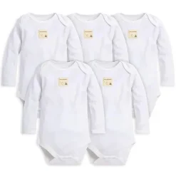 Burt's Bees Baby Baby Onesies & Bodysuits*Burt's Bees Baby Essentials Long Sleeve Bodysuit 5-Pack 3-6M