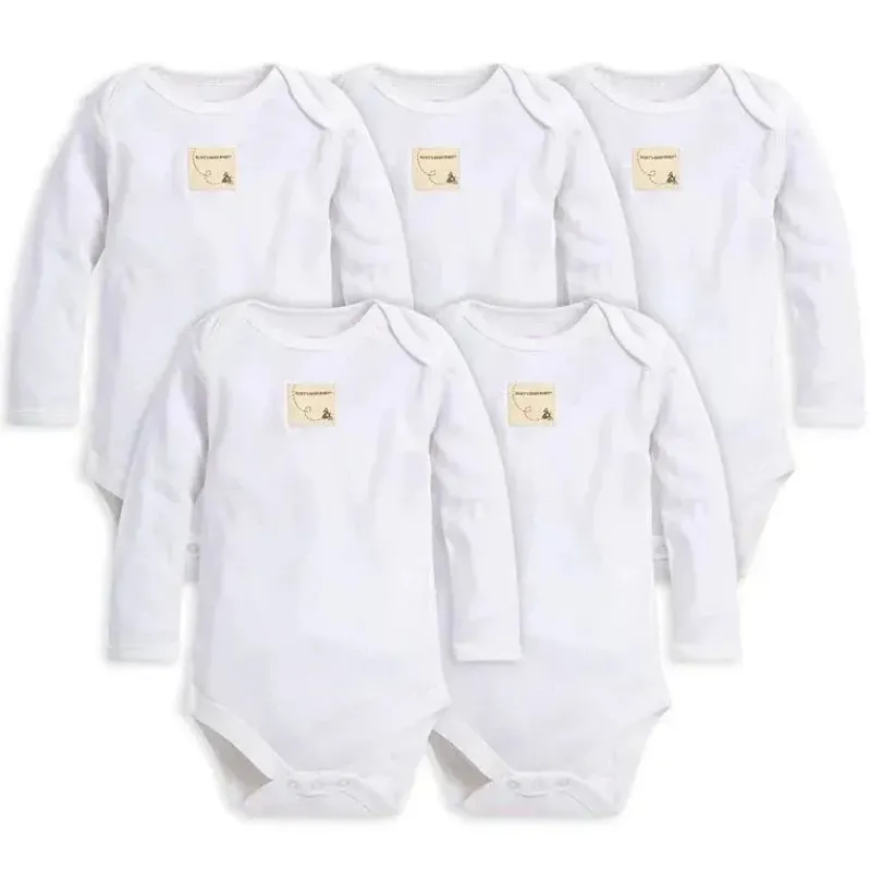 Burt's Bees Baby Baby Onesies & Bodysuits*Burt's Bees Baby Essentials Long Sleeve Bodysuit 5-Pack 3-6M