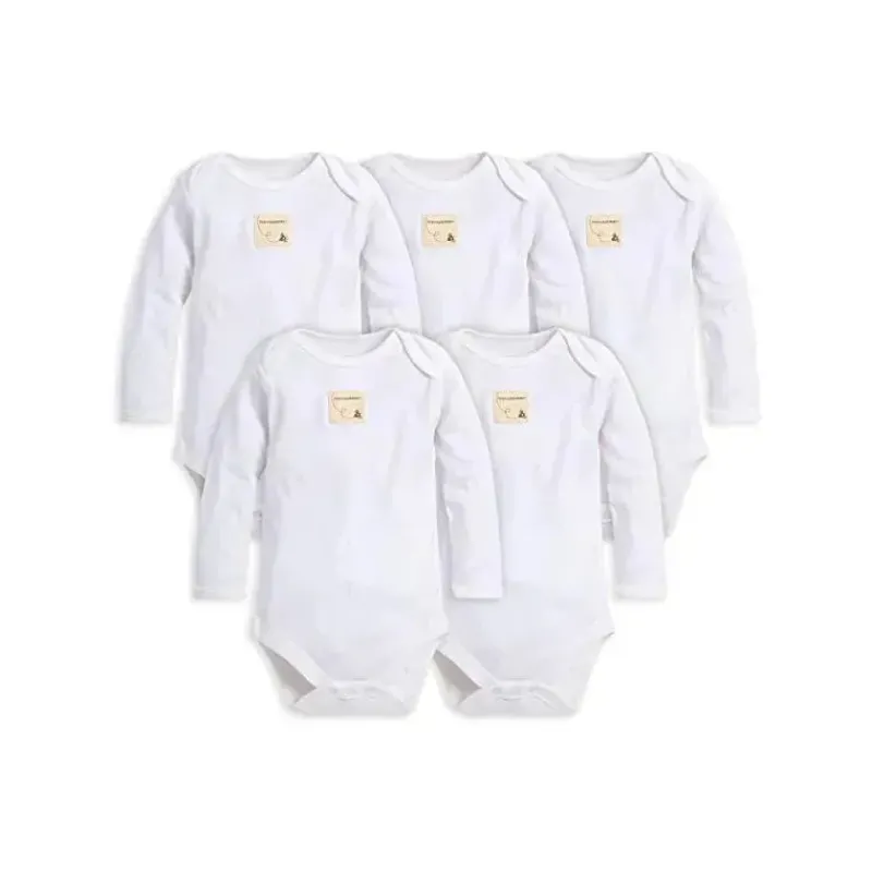 Burt's Bees Baby Baby Onesies & Bodysuits*Burt's Bees Baby Essentials Long Sleeve Bodysuit 5-Pack 6-9M
