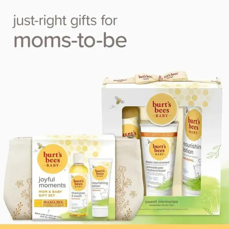 Burt's Bees Baby Gifts Up To $25|Bath Gift Set*Burt's Bees Baby Joyful Moments Gift Set, Baby Gift Set With Baby Shampoo Wash, Lotion and Lip Balm
