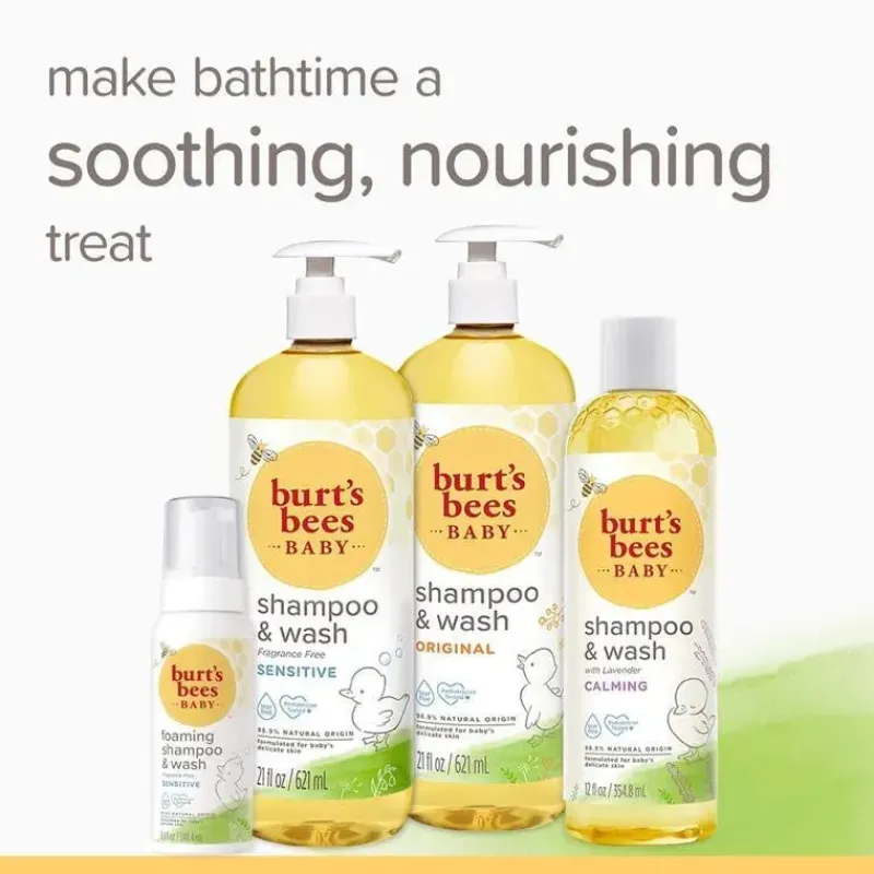 Burt's Bees Baby Gifts Up To $25|Bath Gift Set*Burt's Bees Baby Joyful Moments Gift Set, Baby Gift Set With Baby Shampoo Wash, Lotion and Lip Balm
