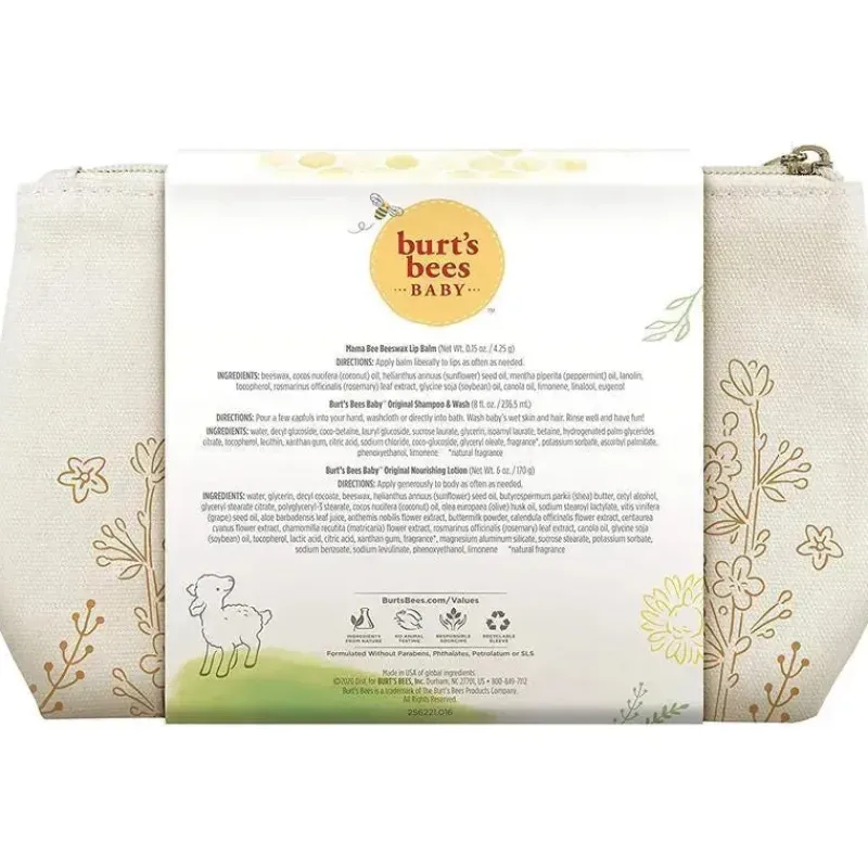 Burt's Bees Baby Gifts Up To $25|Bath Gift Set*Burt's Bees Baby Joyful Moments Gift Set, Baby Gift Set With Baby Shampoo Wash, Lotion and Lip Balm