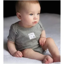 Burt's Bees Baby Baby Onesies & Bodysuits*Burt's Bees 5-Pack Short Sleeve Bodysuits, Heather Grey