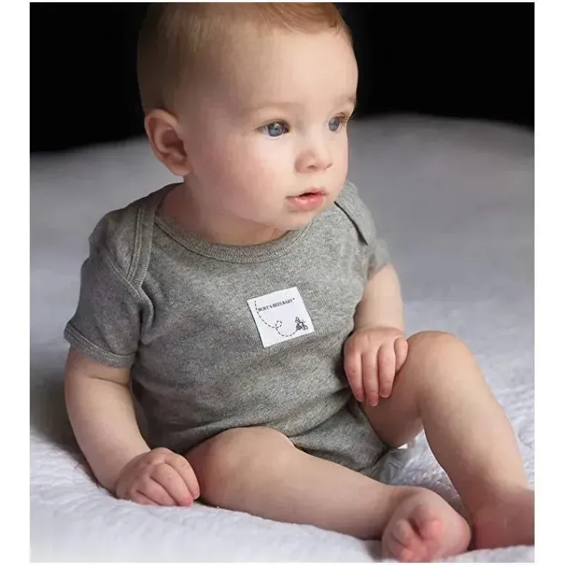 Burt's Bees Baby Baby Onesies & Bodysuits*Burt's Bees 5-Pack Short Sleeve Bodysuits, Heather Grey