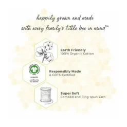 Burt's Bees Baby Blankets & Quilts*Burt's Bees Pine Forest Reversible Jersey Swaddle Blanket Heather Grey Hanger
